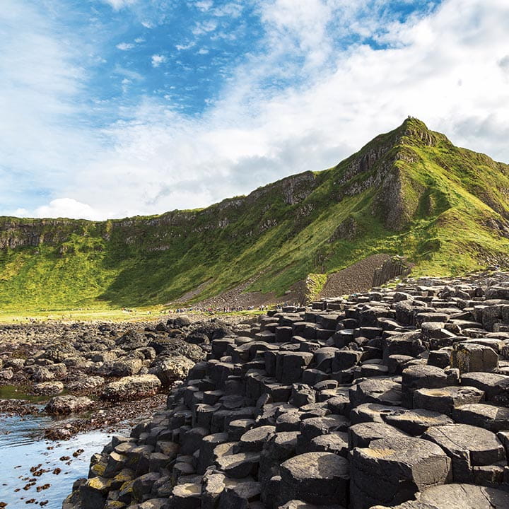 The basalt columns of the Giant's Causeway The basalt columns of the Giant's Causeway